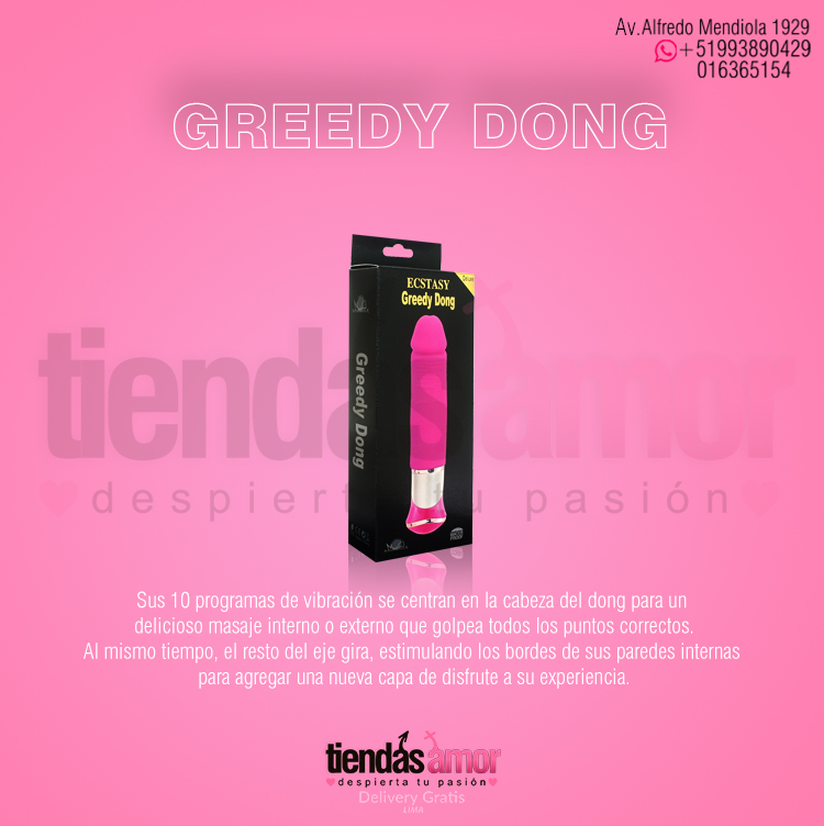 GREEDY DONG VIBRADOR ROTADOR MULTIFUNCIONAL 